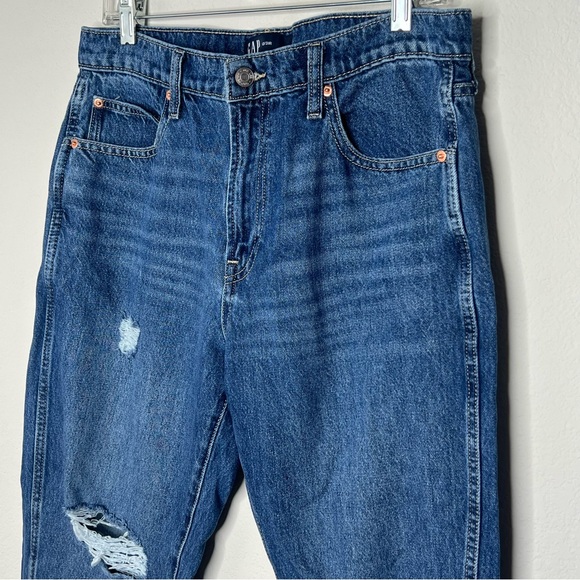 GAP Women’s High Rose Destructed Mom Jeans - Picture 6 of 12
